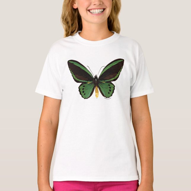 Camiseta Mariposa verde de Birdwing (Anverso)