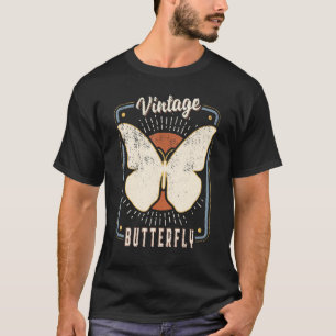 Camiseta Mariposa Vintage Retro Clásico Amor Animal 1