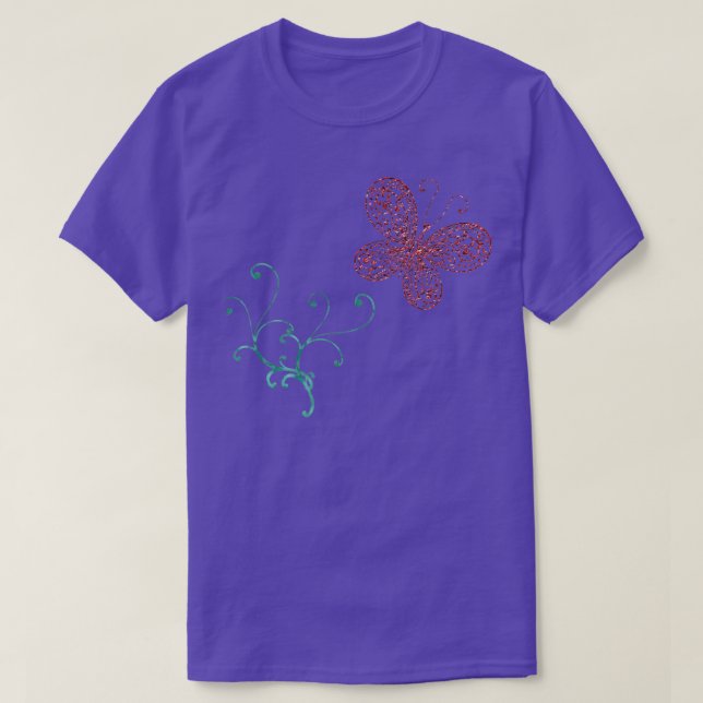 Camiseta mariposa vuela a la libertad (Diseño del anverso)