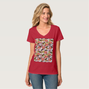 Camiseta Mariposa y amapola