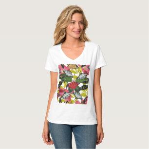 Camiseta Mariposa y amapola