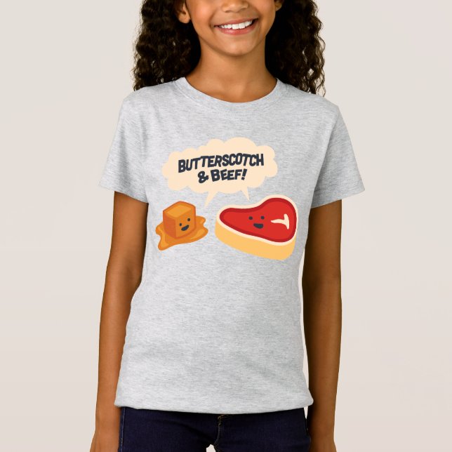 Camiseta Mariposa y carne (Anverso)