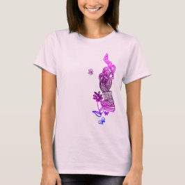 Camiseta Mariposa Y Carne De Doodle