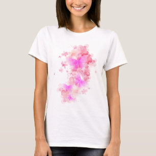 Camiseta Mariposa y flor
