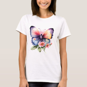 Camiseta Mariposa y Flores
