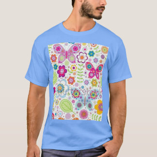 Camiseta Mariposa y flores 2
