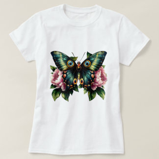 Camiseta Mariposa y Peonías