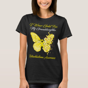 Camiseta Mariposa: Yo Uso Oro Para Mi Nieta Retinob