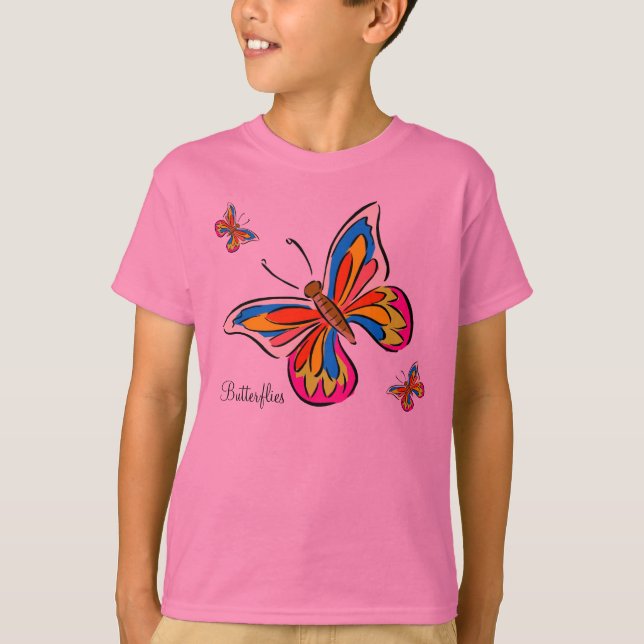 Camiseta Mariposas (Anverso)