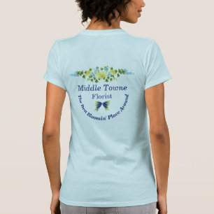 Camiseta Mariposas amarillas e iris azules