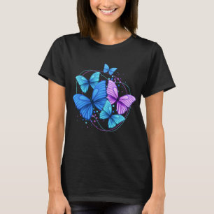 Camiseta mariposas azules