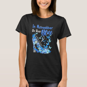 Camiseta Mariposas Azules Noviembre Diabetes Awarene