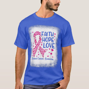 Camiseta Mariposas Cinta Rosada, Faith Hope Love Bret C