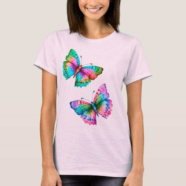 Camiseta Mariposas coloridas... (Anverso)