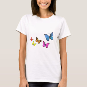 Camiseta Mariposas coloridas elegantes