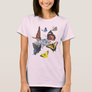 Camiseta mariposas con círculo triángulo 26 rev