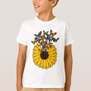 Camiseta Mariposas con girasol