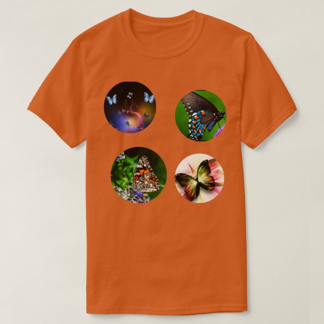 Camiseta Mariposas Cuestas 6 (Diseño del anverso)