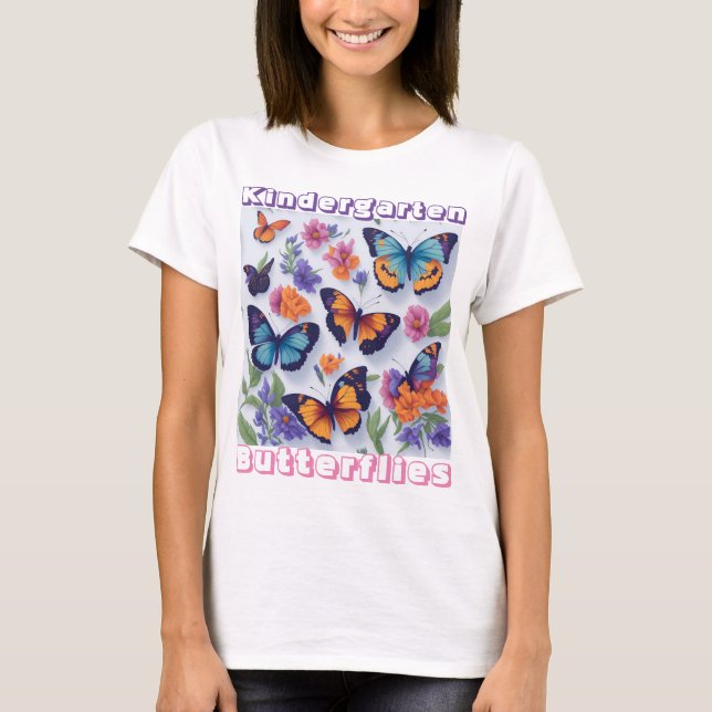 Camiseta Mariposas de jardín de infancia (Anverso)