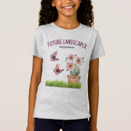 Camiseta Mariposas de jardín floral Dragonflies Acuarela