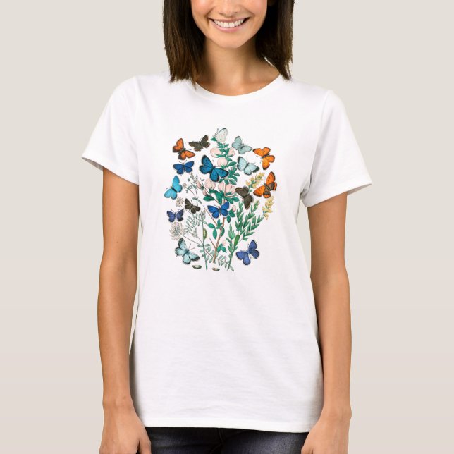 CAMISETA MARIPOSAS DE LA NATURALEZA (Anverso)