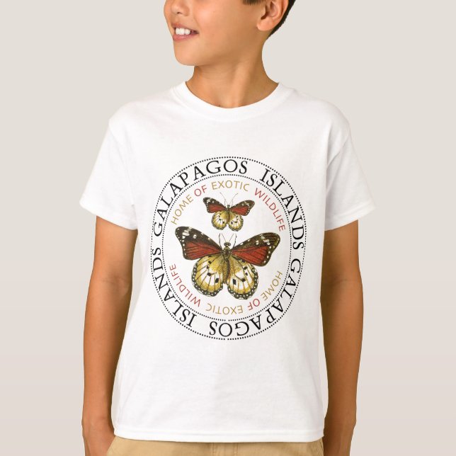 Camiseta Mariposas de las Islas Galápagos (Anverso)