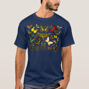 Camiseta Mariposas de mariposas de vintage imprimen maripos