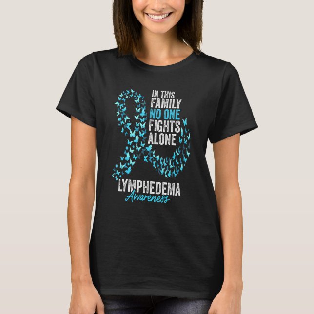 Camiseta Mariposas de Mes de Concienciación sobre Linfedema (Anverso)