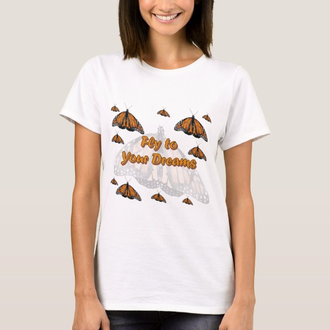 Camiseta Mariposas de monarca (Anverso)