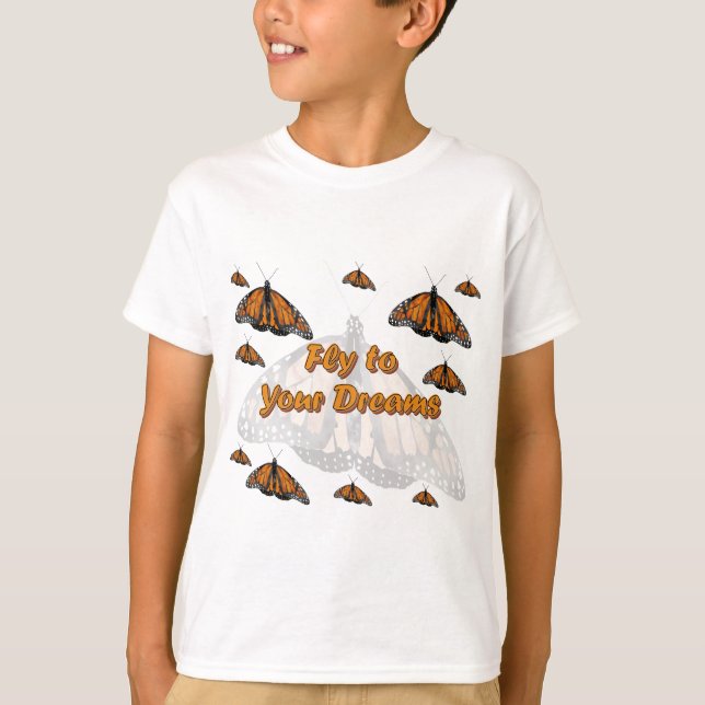 Camiseta Mariposas de monarca (Anverso)
