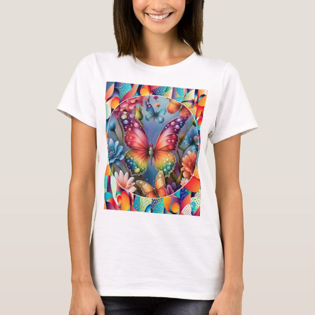 Camiseta Mariposas de verano (Anverso)