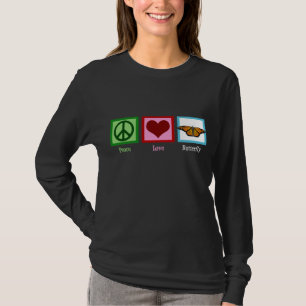 Camiseta Mariposas del amor de la paz