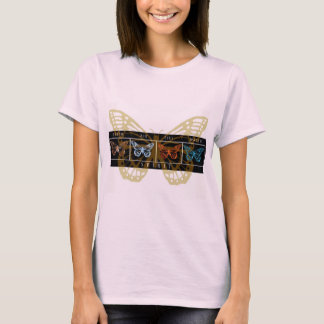 Camiseta Mariposas del elemento (diversa posición respecto