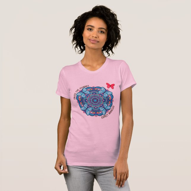 Camiseta Mariposas disfrutan el viaje (Anverso completo)
