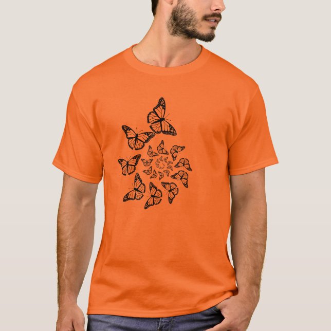 Camiseta Mariposas espirales (Anverso)