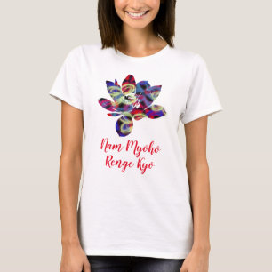 Camiseta Mariposas Espirituales Flores Nam Myoho Renge Kyo