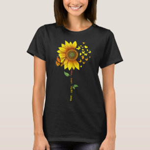 Camiseta Mariposas girasoles Esperanza Fe Ama la Paz Diseño