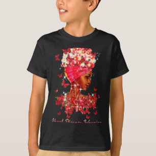 Camiseta Mariposas Guerreras del Corazón Mujeres Enfermedad
