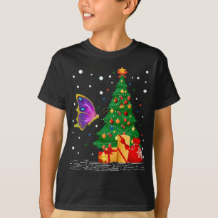 Camiseta Mariposas Lover Gift Santa Hat Butterfly Christine