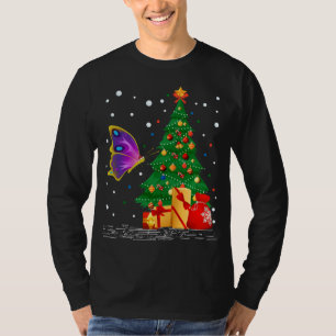 Camiseta Mariposas Lover Gift Santa Hat Butterfly Christine
