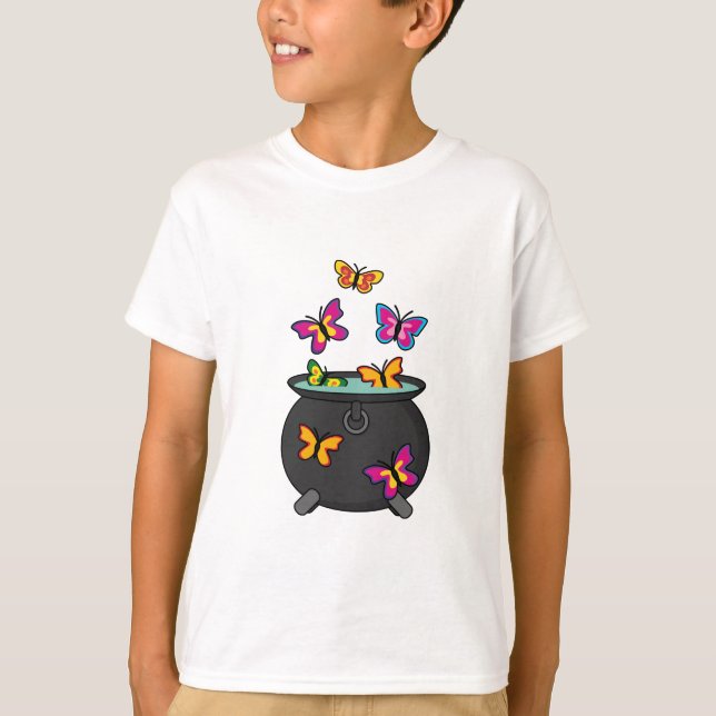 Camiseta Mariposas mágicas de un Cauldron (Anverso)