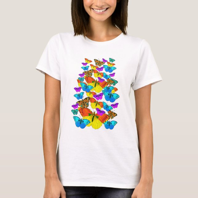 Camiseta ¡Mariposas, mariposas! (Anverso)