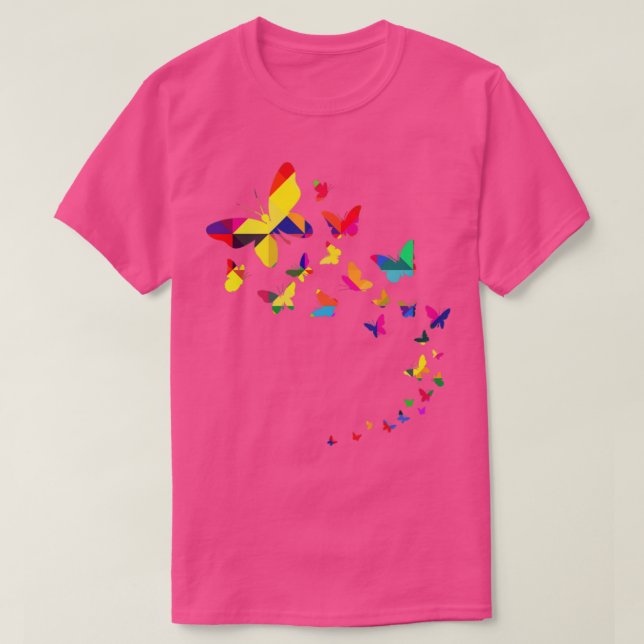 Camiseta Mariposas mariposas (Diseño del anverso)
