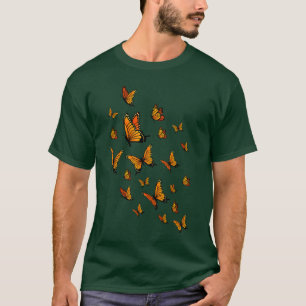 Camiseta Mariposas Monarca amigo familia vintage