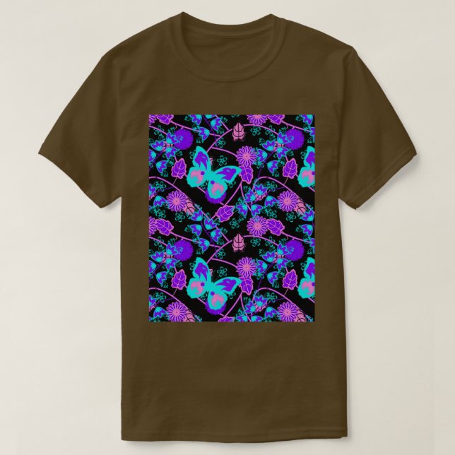 Camiseta Mariposas moradas 14 (Diseño del anverso)