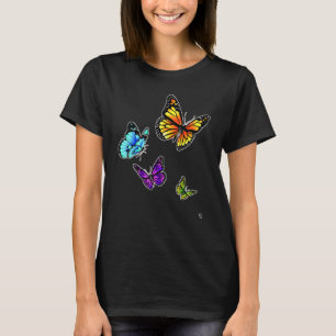 Camiseta Mariposas Naturales Monarca Insectos Lover B