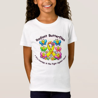 Camiseta "Mariposas radiantes: Tee de cinta amarilla"