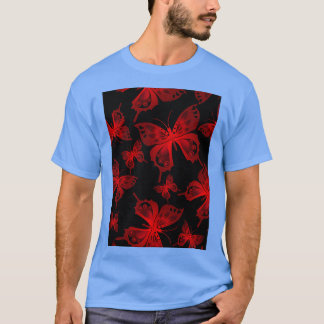 Camiseta Mariposas Resumen Diseño de mano dibujado 3