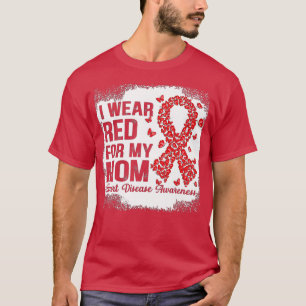 Camiseta Mariposas, uso el rojo para mi madre, enfermedad c
