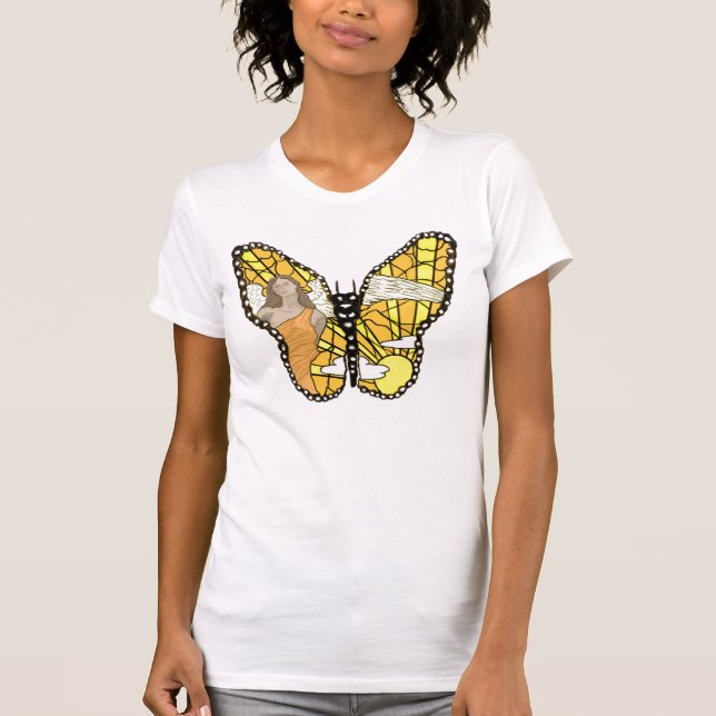 Camiseta Mariposas y ángeles (Anverso)